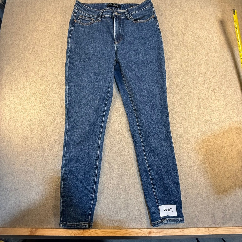 Judy Blue Skinny Fit Jeans Womens 7/28 Medium Wash High Rise Stretch Denim P0417